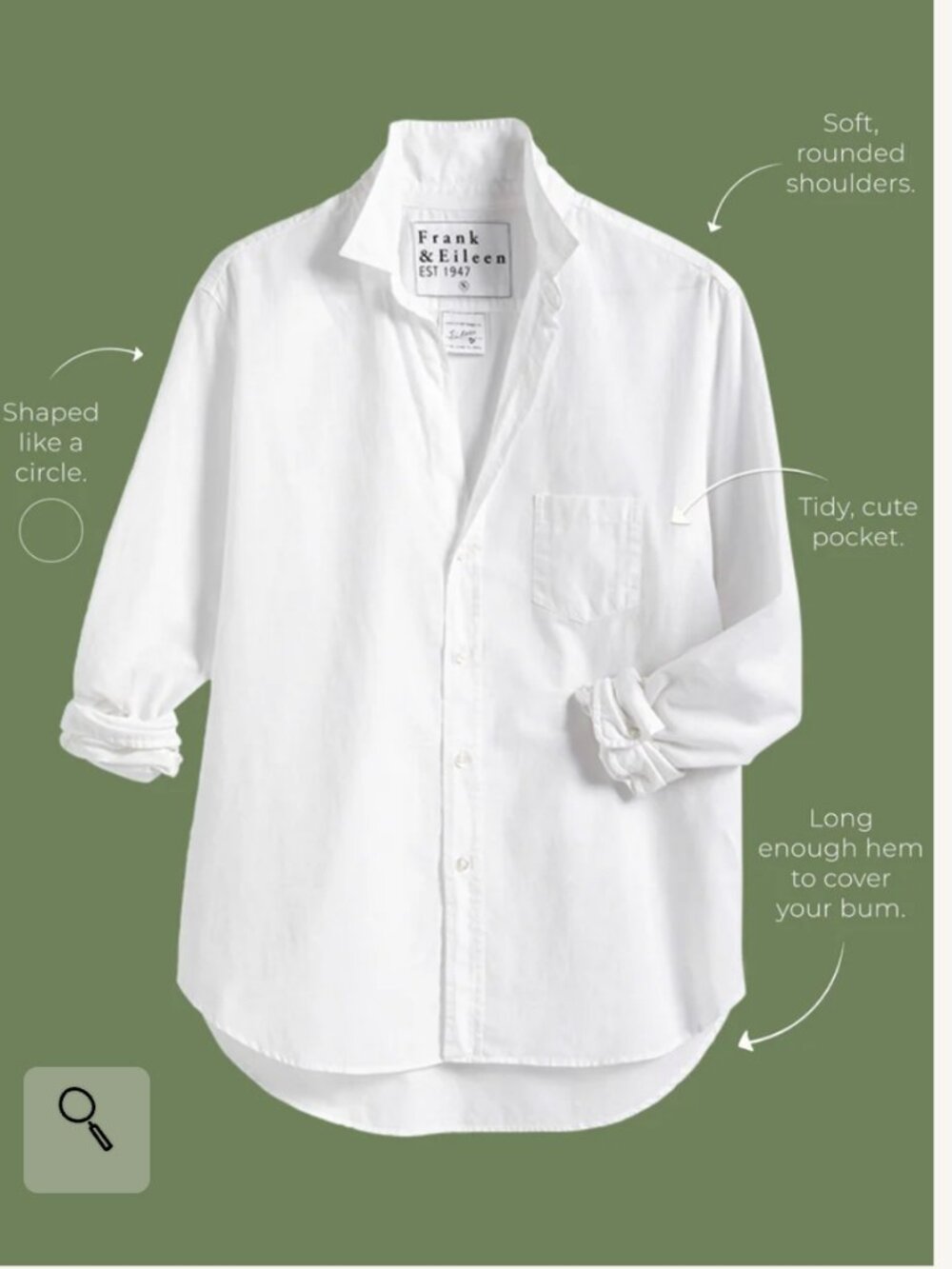 Frank & Eileen Relaxed Button-Up Shirt in Italian Cotton